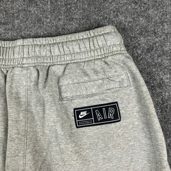 Nike Athletic Shorts Mens Size XL Gray Drawstring Mesh Trim Sporty Casual Gym - Picture 9 of 10